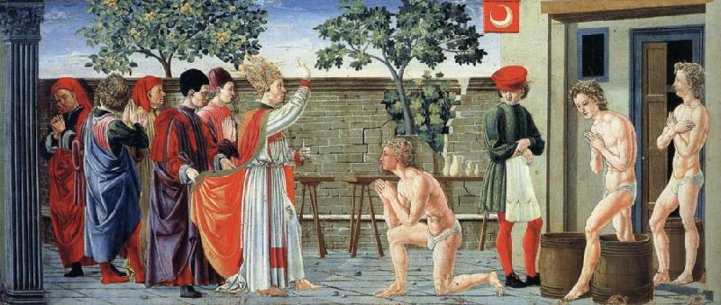 Giovanni di Francesco St Nicholas Resurrects Three Murdered Youths Sweden oil painting art